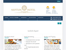Tablet Screenshot of neptun-hotel.de